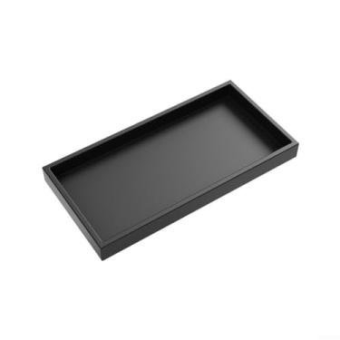 Imagem de Bandeja de silicone para banheiro para dispensador de sabão e organizador de armazenamento de bancada, à prova de estilhaçamento e pode ser lavada na lava-louças para xampu, perfume, joias e muito