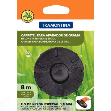 Imagem de Carretel 1 Fio De Nylon 1,8 Mm Tramontina Para Aparador De Grama Com 8 M De Comprimento Tramontina