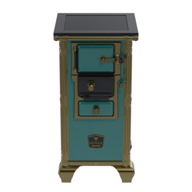 Imagem de Fogao a Lenha Venax n 00 Imperador Premium Turquesa