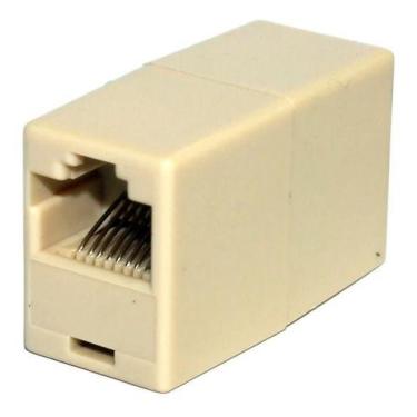 Imagem de Emenda Para Cabo De Rede - Conector Rj45 - Fêmea X Fêmea - SpeedLan