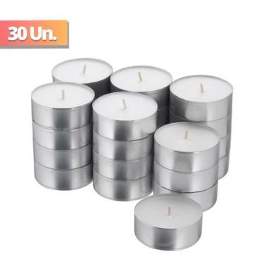 Imagem de 30 Vela Rechaud Branca Redonda Decoração Casamento Lâmparina - Zein