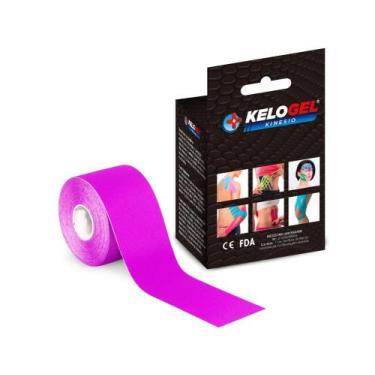 Imagem de Bandagem Elástica Adesiva Fisioterapia Muscular Kelogel 5Un