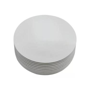 Imagem de Kit 10 Cake Board 25cm Tabuleiro Bolo Mdf 3mm Redondo Confeitaria - De