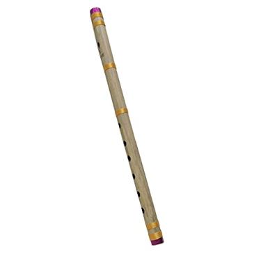 Imagem de Flauta Bansuri de bambu A Chave 7 Furos Fipple Sopro Madeira Clarinete Bambu Quena Flauta Instrumento Musical Indiano Krishna Flauta Filho Presente, Presente de Aniversário Masculino Feminino Tamanho