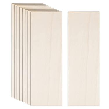 Imagem de AWIZOM Pacote De 12 Folhas De Basswood Para Artesanato 12 X 4 X 1/8 Polegadas-3 Mm De Espessura Folhas De Compensado Inacabadas Placas De Folhas De Madeira Finas Para Artesanato Para Desenho, Pintura,