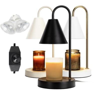 Imagem de Aquecedor de Velas Elétrico Aimoptg com Luz Regulável - Preto