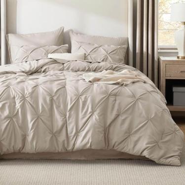 Imagem de Conjunto de Edredom Bedsure King Size 7 Peças Bege - Coleção GentleSof