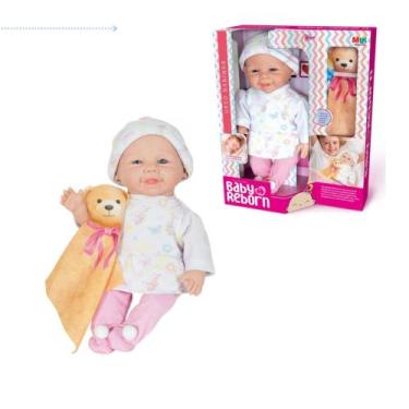 Imagem de Boneca reborn bebe realista com marcas de expressao real bonequinha ri