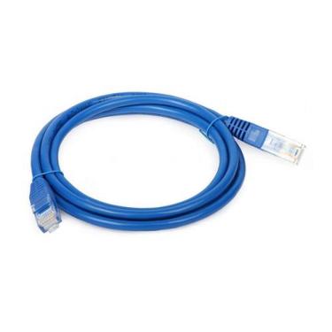 Imagem de Cabo de Rede 3 Metros p/ Internet RJ45 Blindado Flexivel Cat6 Ethernet Lan 10208-3 Azul
