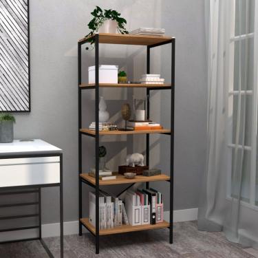 Imagem de Estante Multiuso 5 Prateleiras Padova Artefamol Preto