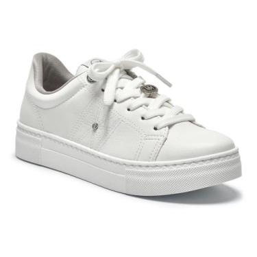 Imagem de Tênis Feminino Casual Via Marte 138-005-01, Branco, 36