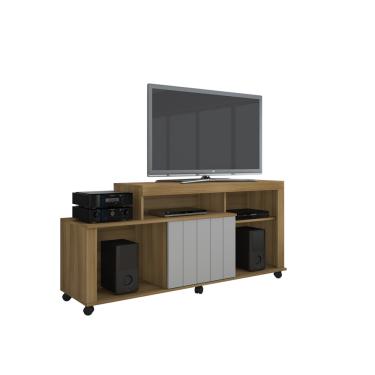 Imagem de Rack Ouro Para TVs Até 43 Polegadas Com Rodinha Uma Porta JCM Moveis