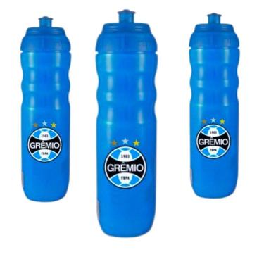 Imagem de Kit 3Un Squeeze Top Térmica 550Ml Garrafa Azul Água Esporte