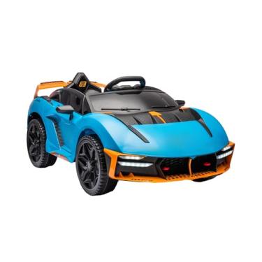 Imagem de Bang Toys - Carrinho Elétrico Infantil Nitro SX 12V - Licenciado, com Luzes de LED, Sons, Entrada USB/MP3, Bluetooth, Portas que Abrem e Controle Remoto - Suporta até 30kg - Cor Azul
