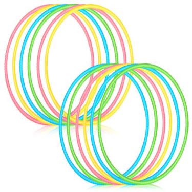 Imagem de Toy Hoop Libima, 16 peças coloridas para crianças, jogos de festa, 32 