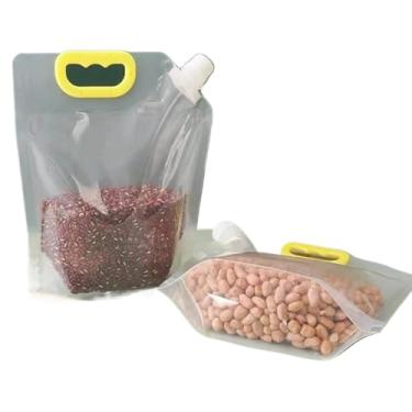 Imagem de Kit 12 Sacos de 1,5L de Armazenar Alimentos/Grãos/Cereais C/Tampa de Rosca Hermético Mania(12 NI)