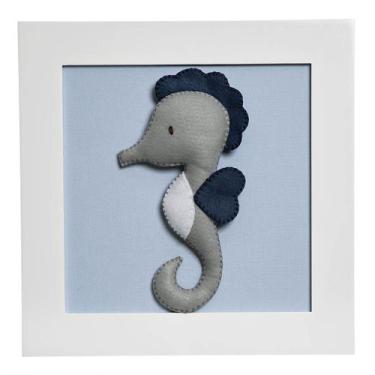 Imagem de Quadro Decorativo Cavalo Marinho Quarto Bebê Infantil Menino - Potinho