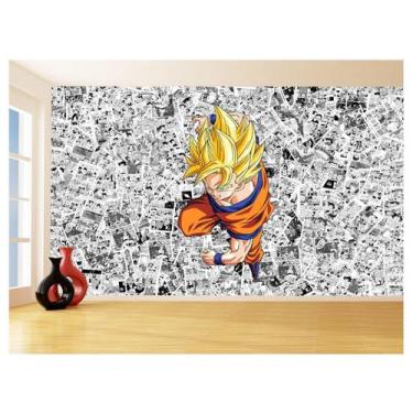 Imagem de Papel De Parede Dragon Ball Goku Página Manga 3,5M Dbz517 - Você Decor