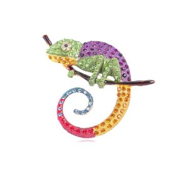 Imagem de DEYOUM Broche de carnaval para mulheres e homens brilhantes cristal de strass coroa vintage roxo ouro verde máscara desfile tema carnaval broche carnaval broche lapela alfinetes de feriado festa joias