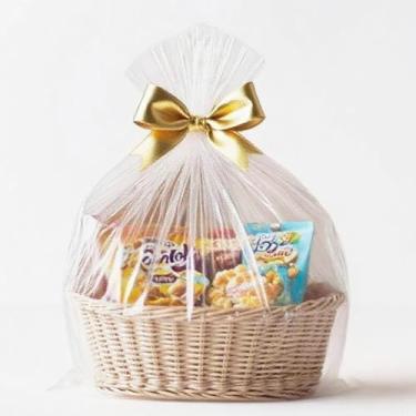 Imagem de Dyfhoju Sacos transparentes para violoncelo 18 x 30 rolo de papel de embrulho transparente grande de 20 quilates - embrulho de celofane para cestas de presente, sacos de celofane transparentes para