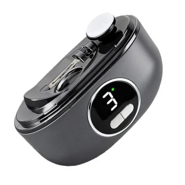 Imagem de Cortadores De Unhas Elétricos | Aparador Recarregável Via USB Silencioso Com Luz LED | Aparelho De Lixar Unhas Elétrico,Para Homens Mulheres Estudantes Família Amigos E Para Uso Doméstico E Interior