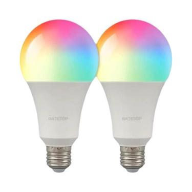 Imagem de Lâmpada LED RGB 20W Com Controle Remoto De 24 Teclas, Dimerizável, 1-1