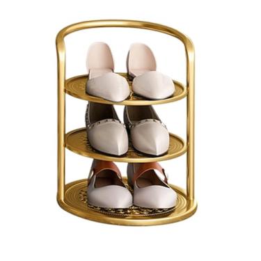 Imagem de Armário de sapato de metal para entrada - organizador de sapatos pequeno oculto com rack ajustável - perfeito para corredores, quartos, dormitórios