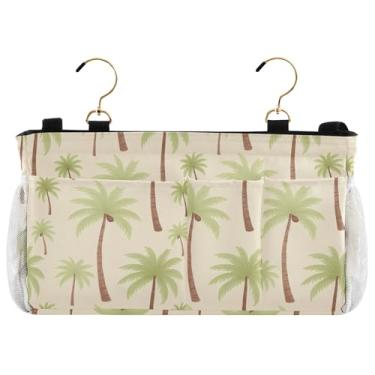 Imagem de Burbuja Organizador de armazenamento suspenso de cabeceira de coqueiros com 2 alças e ganchos para casa dormitório universitário beliche cama de hospital berço