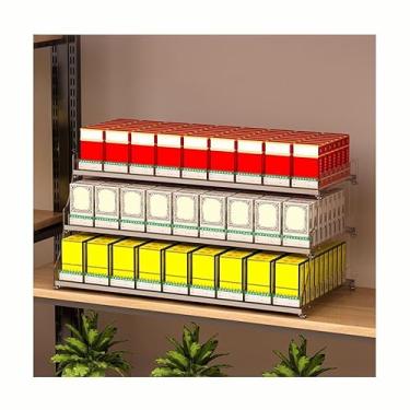 Imagem de Rack de exibição de cigarro de varejo com isqueiro e armário de fósforos, suporte de prateleira de parede de múltiplas camadas transparente, 38,5 cm x 29 cm x 32,5 cm, perfeito para lojas