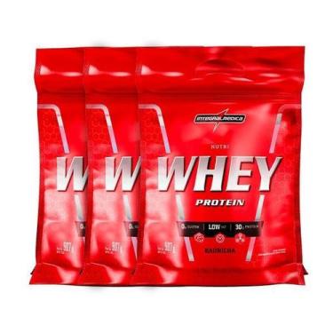 Imagem de Combo 3x Nutri Whey Baunilha Super Mass Gainer Integralmedica