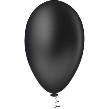 Imagem de Balão para Decoração N.070 Preto 50un - Riberball