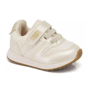 Imagem de Tênis Infantil Klin Walk Menina Primeiros Passos Original, 21, Off whi