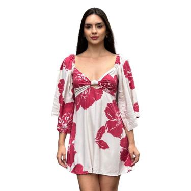 Imagem de Vestido Curto Estampado Lurdes Usenagai-Feminino