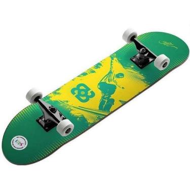 Imagem de Skate Semi Profissional BOB Burnquist Verde e Amarelo Unitoys 2121