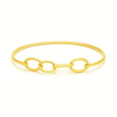 Imagem de Bracelete Elos Dourados - Banhado em Ouro 18k - Tri Gata Semijoias