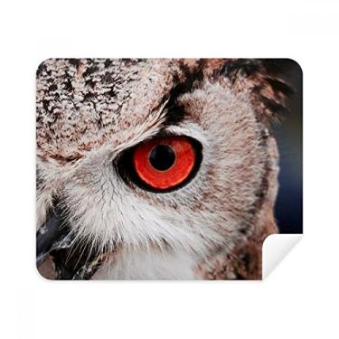 Imagem de Pcture Organismo Terrestre Animal Coruja Pano de Limpeza de Tela Limpador de Tela 2 Peças Tecido de Camurça
