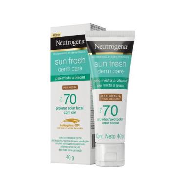 Imagem de Protetor Solar Facial Neutrogena Sun Fresh Derm Care Fps 70 Pele Negra