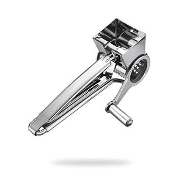 Imagem de Ralador de queijo rotativo multiuso Tonma com 1 tambores de aço inoxidável para parmesão, mozzerela, legumes e muito mais, design ergonômico