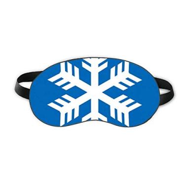 Imagem de Blue Snowflake Winter Sport Outline Sleep Eye Shield Soft Night Blinfold Shade Cover