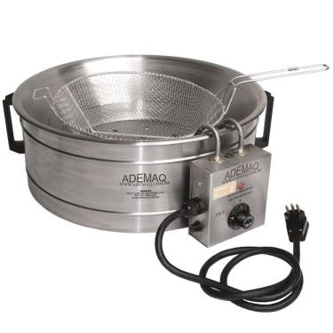 Imagem de Tacho de Fritura Elétrico 5 Litros Bacia Alumínio Ademaq
