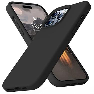 Imagem de Ktele Capa compatível com iPhone 14 Pro Max, capa de silicone líquido de grau AB, [quatro cantos 50 + airbags minúsculos à prova de choque] [forro de microfibra macio anti-arranhões] Capa de proteção para câmera - preta