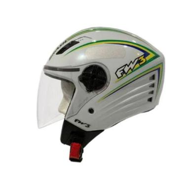 Imagem de Capacete Aberto  Open Países Brilhante 58 Para Motoqueiros - A.R Varie