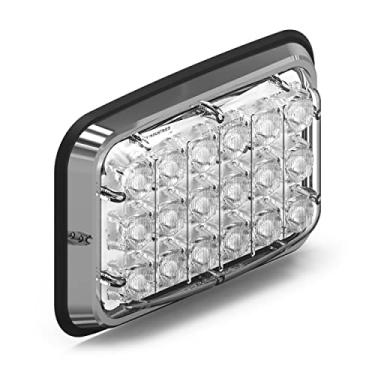 Imagem de Feniex Spot Lux 6x4 (Vermelho) Iluminação perímetro LED para ambulância e trailer vermelho com lente transparente Certificado SAE J1113