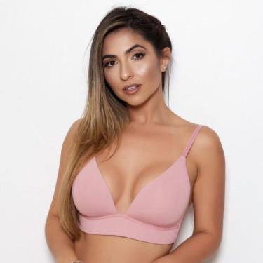 Imagem de Sutiã sem aro com bojo ideal para quem tem silicone  - Kit Mania Linge