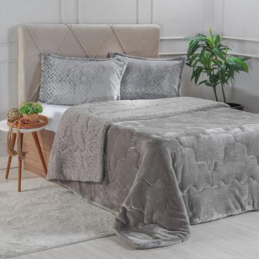 Imagem de Edredom Sherpa Queen Dupla Face 220x240cm