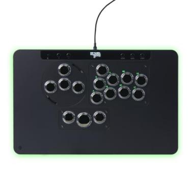 Imagem de Haute42 Leverless Controller Arcade Stick: Leverless Controller X Series with Ambient RGB and Tournament Lock Switch,Arcade Stick with Kailh Ice Cream Switches,Arcade Controller with Interchangeable