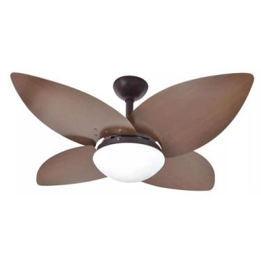Imagem de Ventilador Teto Lótus 1025 Marrom 4 Pás+Controle Remoto 220v - Infinit