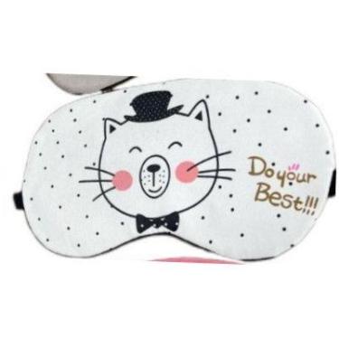 Imagem de Máscara Olhos Dormir Fofa Gatinho Ursinho Descanso Cilhos Bear - NoBra