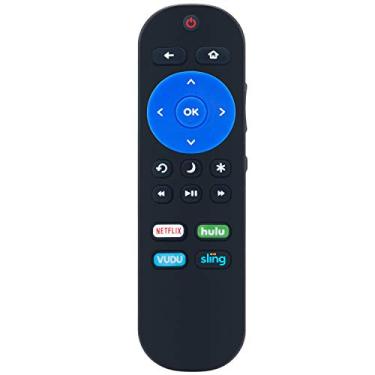 Imagem de Controle remoto de substituição aplicável para Element Roku TV E2AA40R-T E4AA43R-G E4SC5018RKU E2AA32R-C E4SW6518RKU E4AA43R-T E4AA50R-C E1AA32R-T E4SC4018RKU E2SW6518RKU E4418RKU SW5017 RKU
