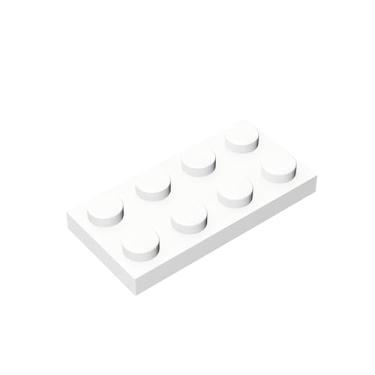 Imagem de Classic Building Bricks 2x4 Plate, 110 Piece Bulk Building Block, Compatible with Lego 3020 Parts, Building Bricks for Most Brands (White)